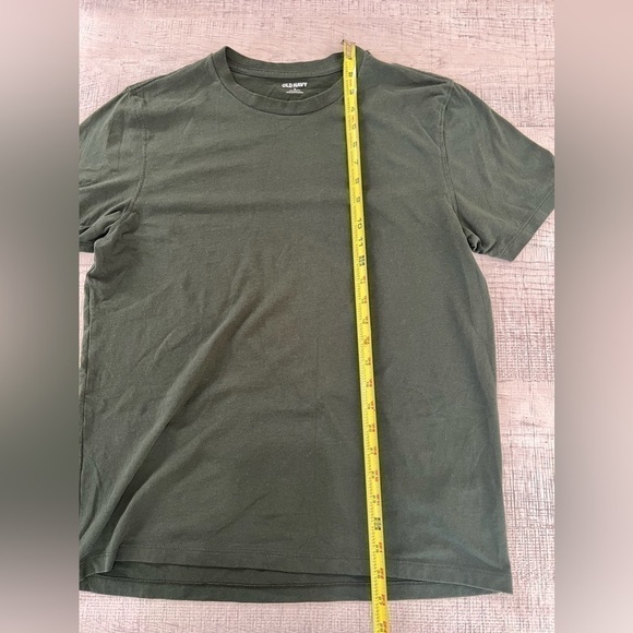 Old Navy Dark Green Men’s Basic Short Sleeve Soft Wash Cotton T-Shirt Size M - Picture 5 of 10